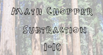 Preview of Math Chopper Subtraction Preview