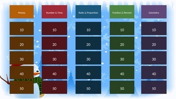 Preview of Math Christmas Theme Fun Challenge - A non-routine math game