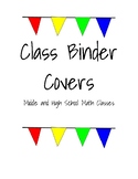 Math Class Binder Covers