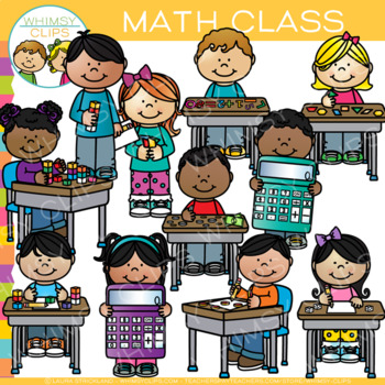 Preview of Kids School Math Class Clip Art