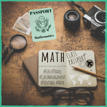 Preview of Math Activity Passport