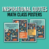 Math Class Posters | Inspirational Quote Classroom Decor |