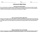 Math Class Survey