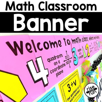 Preview of Math Classroom Decoration Printable Banner