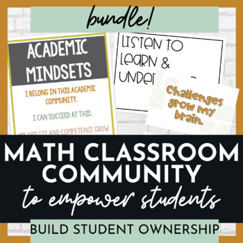 Preview of Math Classroom Community Bundle