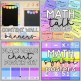 Math Classroom Decor - RAINBOW SHADES