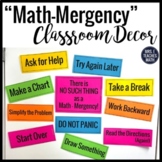 Math Classroom Decor - Reduce Math Anxiety