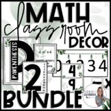Math Classroom Decor and Posters Bundle - Middle and High school