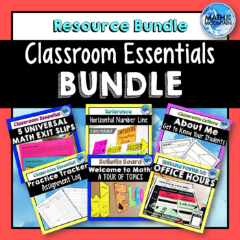 Preview of Math Classroom Essentials BUNDLE
