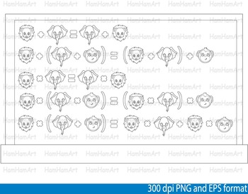 Preview of Math Clip Art Teacher outline stamp coloring School mathematics geometry -092-