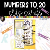 Math Clip Cards - Counting Numbers to 20
