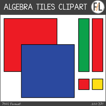 Preview of Math Clipart - ALGEBRA TILES