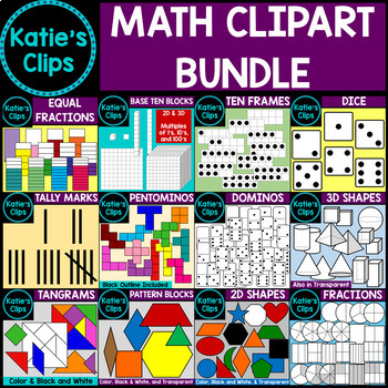 Preview of Math Clipart Bundle