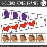 Math Clipart - Five Frames - Holiday and Seasonal
