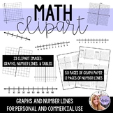 Math Clipart - Graphs and Number Lines - Images and Template