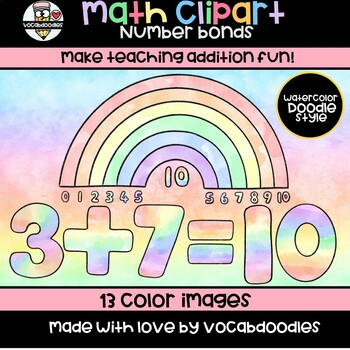 Preview of Math Clipart-Number bonds 1-10  (freebie)