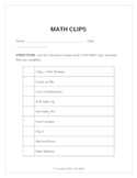 Math Clips: Math on the Move