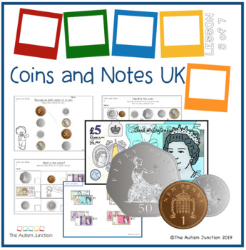 Preview of Math Coins UK Year 1