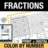 Color by Number Math | Add & Subtract Fractions, Comparing