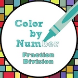 Math Color by Number - Fraction Division Fun