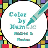 Math Color by Number - Ratio and Rate Fun