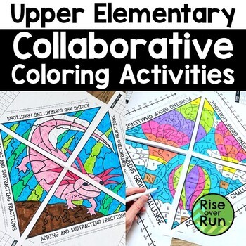 Preview of Math Coloring Worksheets for 3rd, 4th, and 5th Graders