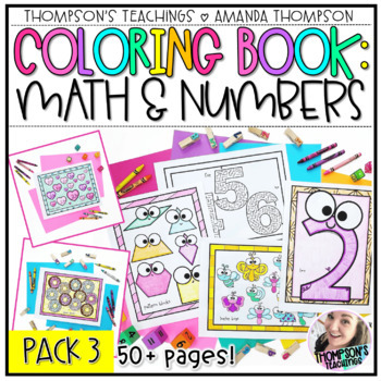 Preview of Math Coloring Book | Back to School Coloring Sheets