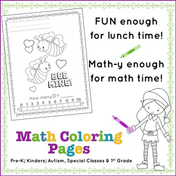 Download MATH COLORING PAGES: Kindergarten PreK 1 Speech, Occupational Therapy, FUN!