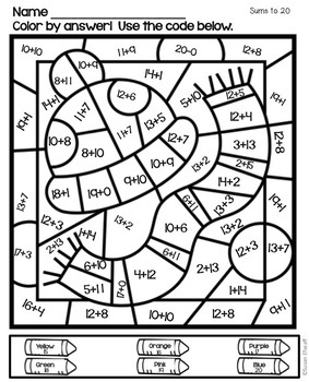 math coloring sheets color by code for winter by first grade friendly frogs