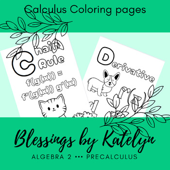 Preview of Math Coloring pages - Calculus