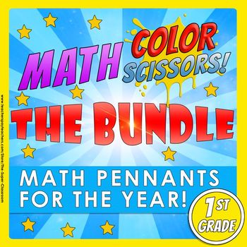 Preview of Math, Colors, Scissors-The Bundle-1st_grade-Common_Core_Aligned