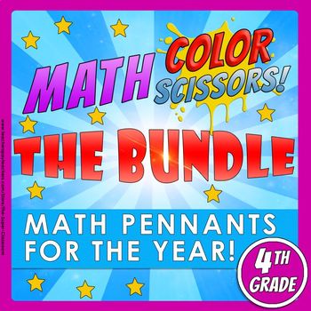 Preview of Math, Colors, Scissors-The Bundle-4th_grade-Common_Core_Aligned