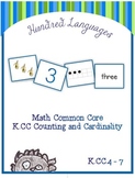 Math Common Core: Counting and Cardinality Activities