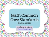 Math Common Core I Can Statements - Grade 2