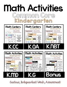 Preview of Math Common Core Kindergarten