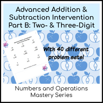 Preview of Two and Three Digit Addition & Subtraction Intervention for Special Education