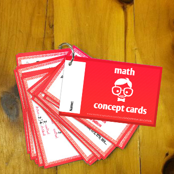 Preview of FREE: Math Concept Cards for Upper Elementary (Grades 4, 5, 6, 7 and/or 8)