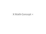 Math Concept