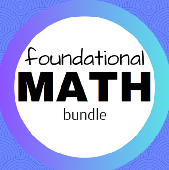 Preview of Math Foundational Bundle - ESL Dictionary, One Pagers & Puzzles