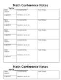 Math Conference Notes