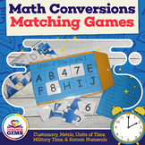 Math Conversions Matching Games {Metric, Customary & More}