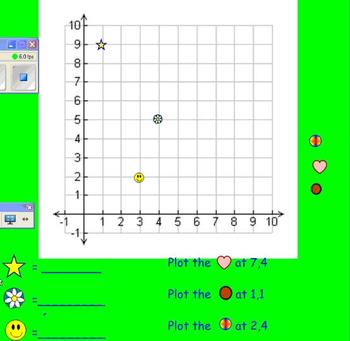 Preview of Math Coordinate grid 3rd grade Course of Study