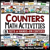Math Counters - Center Activities for Preschool and Pre-K