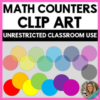 Preview of Math Counters Clip Art: Transparent and Solid