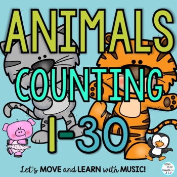 Preview of Math Counting  1 to 30 Activities (Animals) Video, PreK-Kindergarten Math