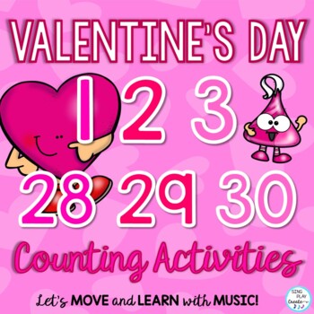 Preview of Math Counting  1 to 30 Activities for Valentine's Day