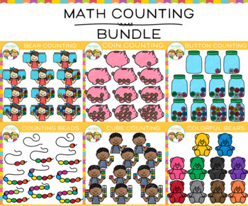 Preview of Math Counting Clip Art Bundle