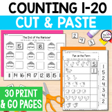 Math Counting Cut & Paste 1-20
