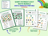 Math Counting, Graphing & Solving, Saint Patrick's Day, Cl