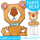 Math Craft - 2D Shape Teddy Bear
